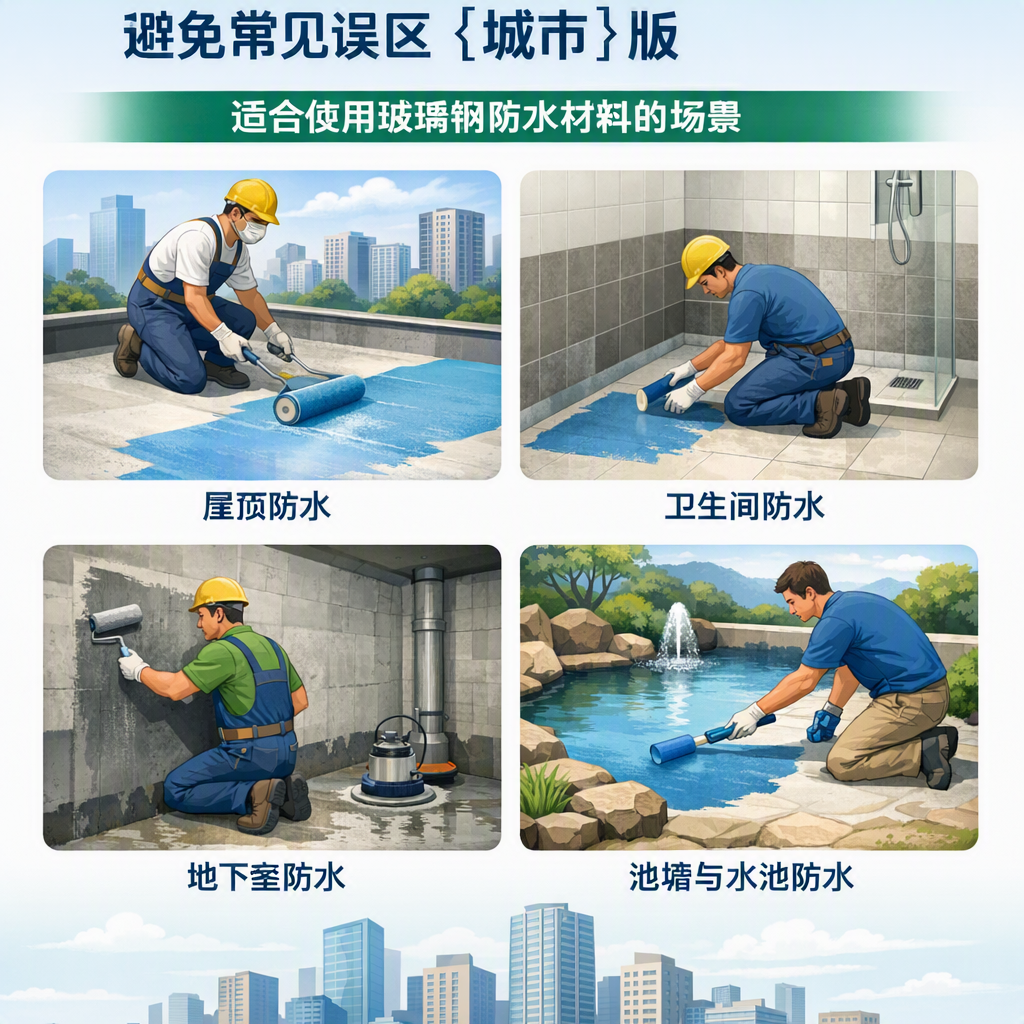 玻璃钢防水材料施工注意事项,避免常见误区 克拉玛依 版